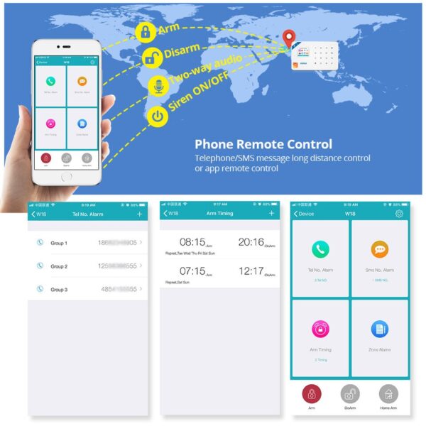 GSM iOS Android APP Control Alarm System - Image 3
