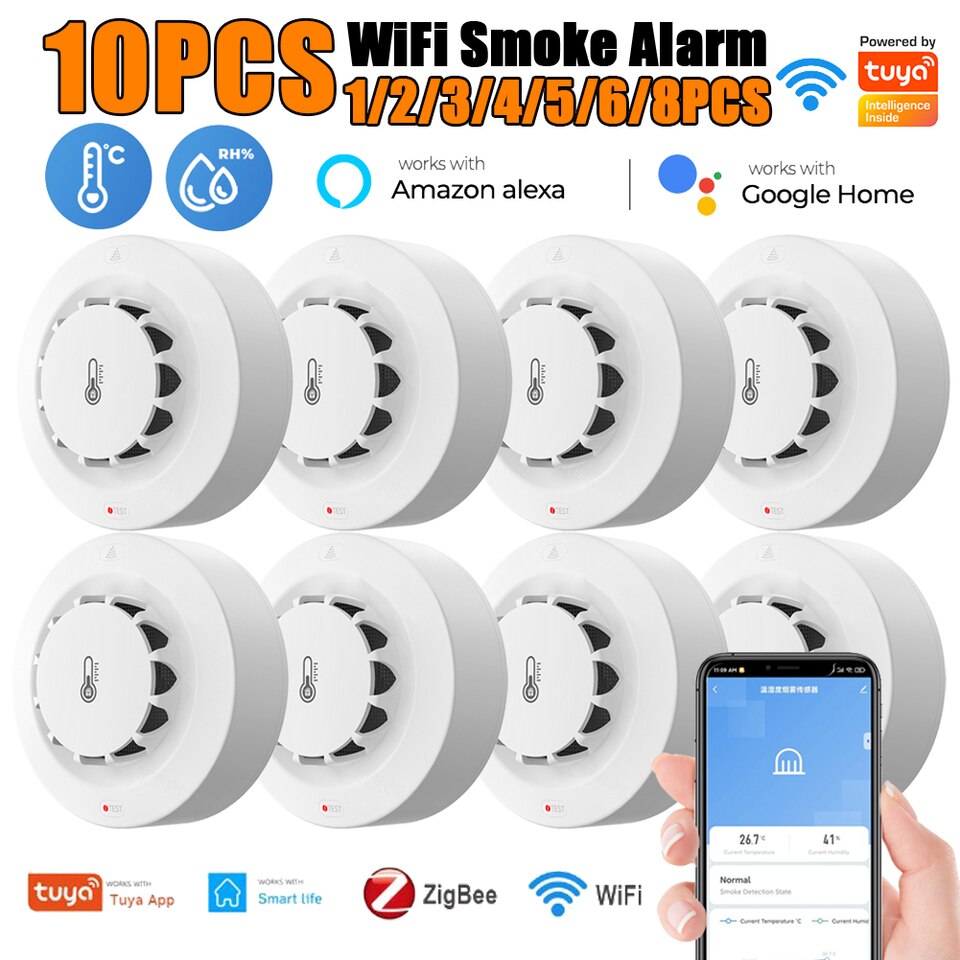 Tuya WiFi Smoke Alarm - Fire Protection - Image 2