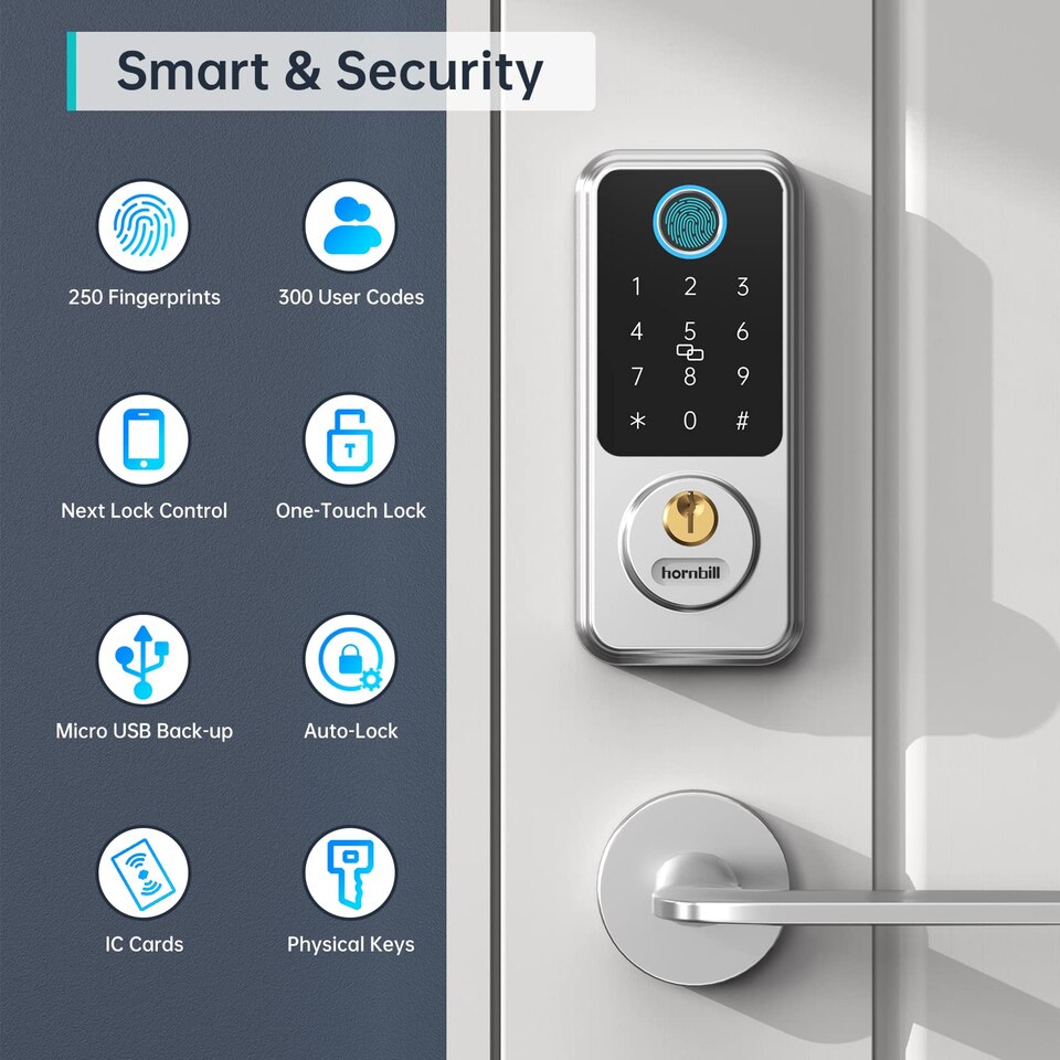 Deadbolt Biometric Electronic Lock - Image 5