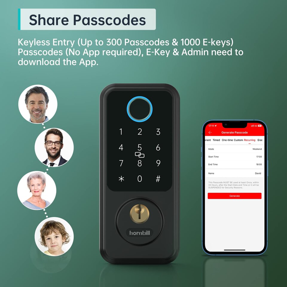 Deadbolt Biometric Electronic Lock - Image 8