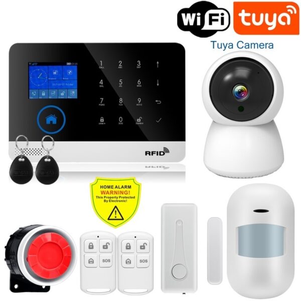 Auto Dial LCD GSM SMS Burglar Alarm