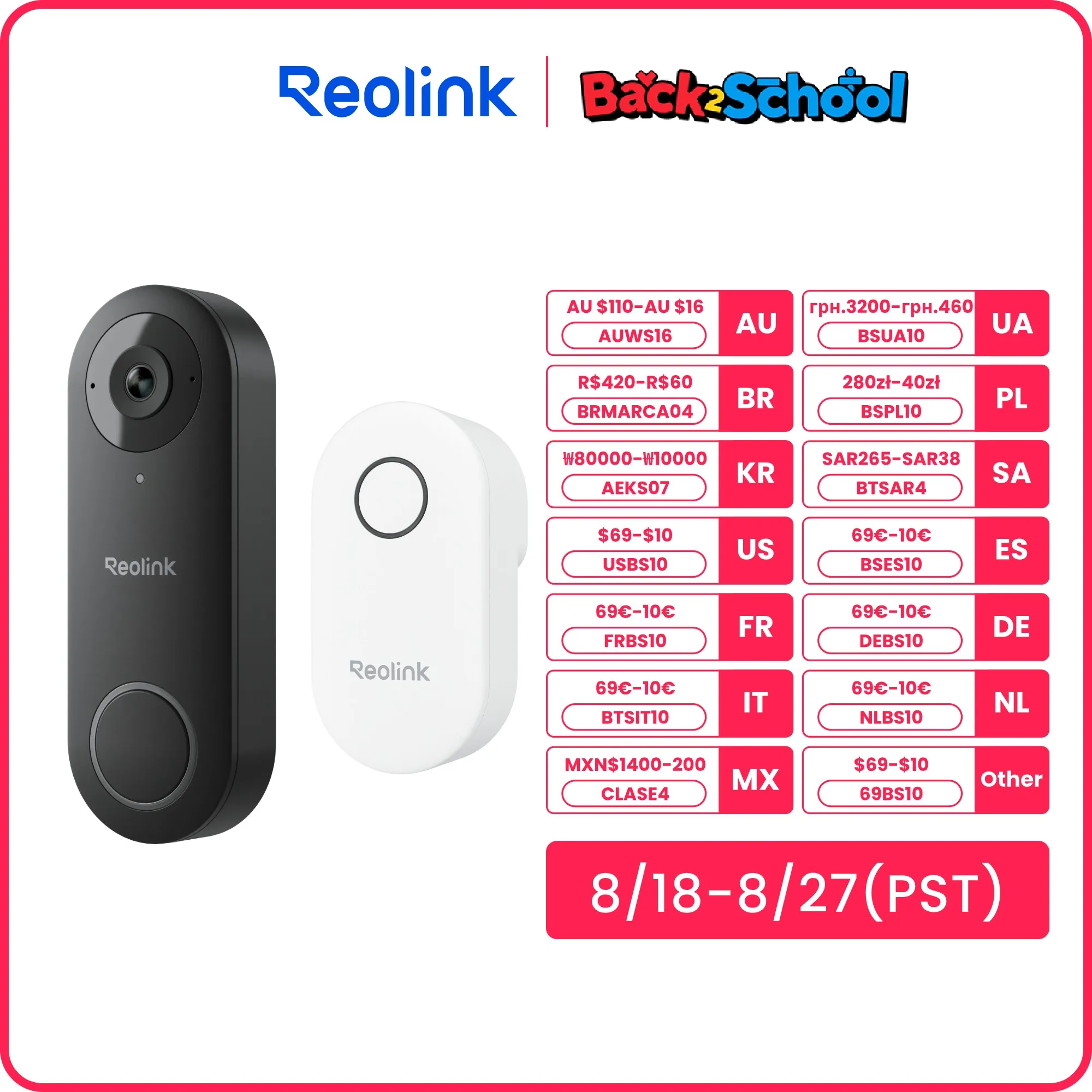 Reolink 2K+ Video Doorbell with Chime WiFi - Image 2