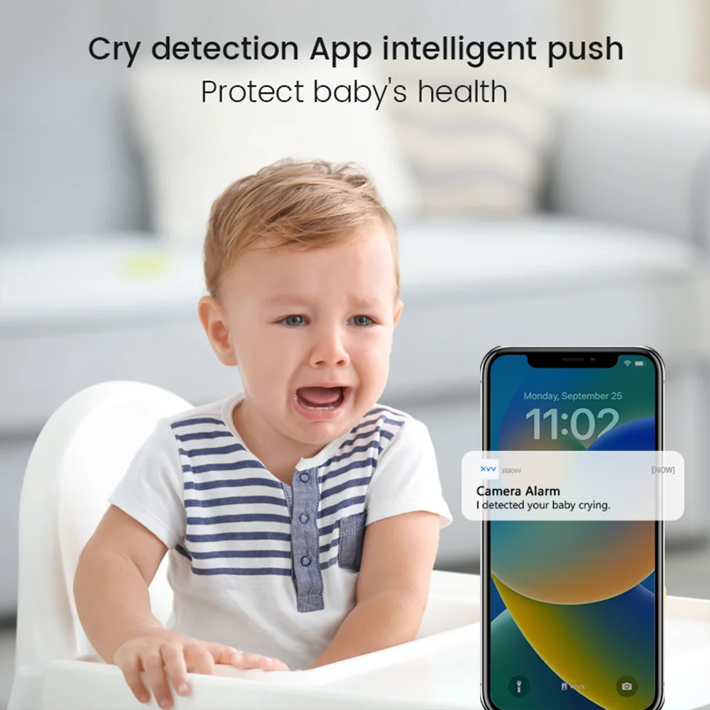 WiFi indoor high-definition crying detection baby monitor full-color night vision - Image 3