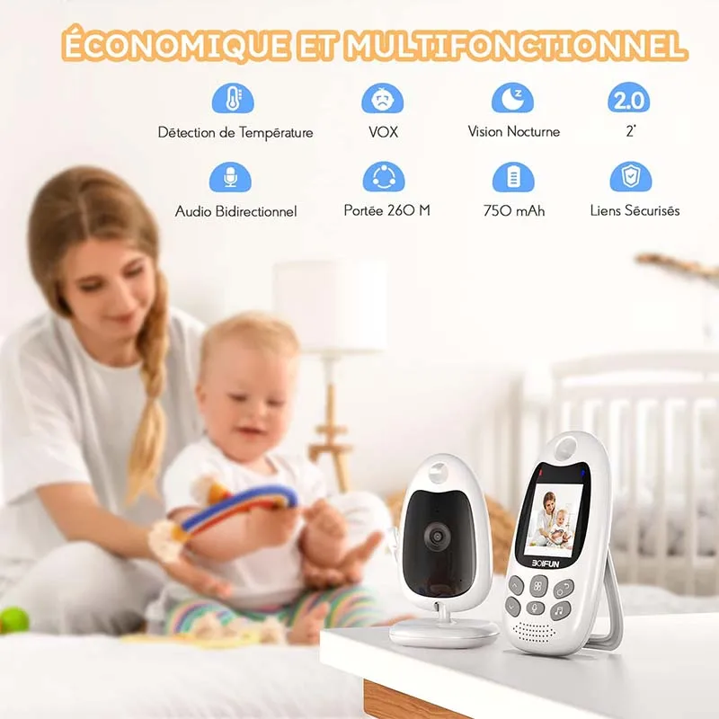 Baby Monitor with Camera with Bidirectional Voice - Image 2