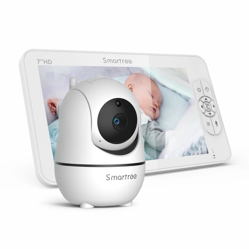SM70V2 7" 1080P HD Split Screen Video Baby Monitor with two Camera, Hack Proof, Remote Zoom/Pan/Tilt, 4000mAh Battery - Image 2
