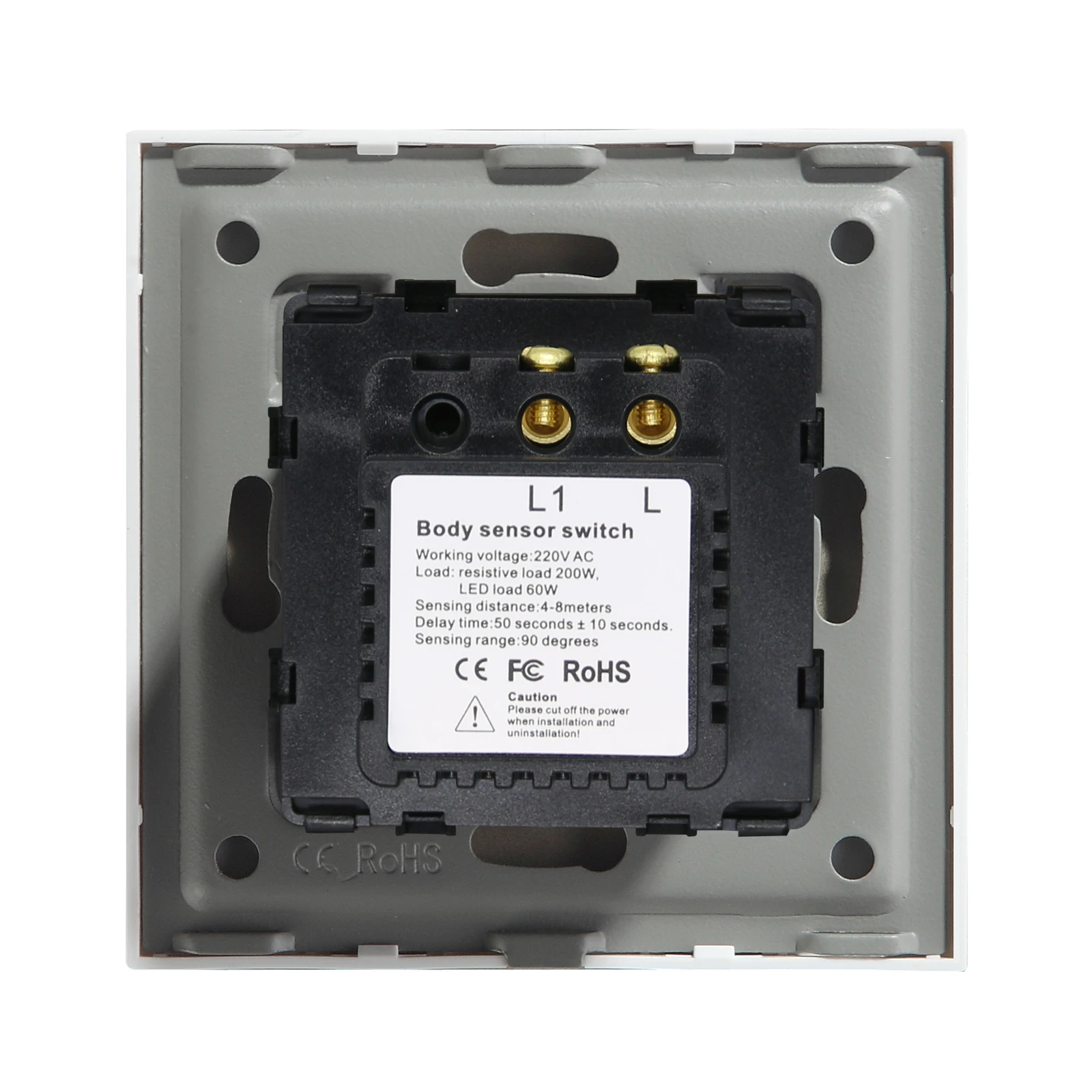 BSEED PIR Infrared Motion Body Sensor Switch Motion Sensor Glass Mechanical Wall Mounted Switches EU Standard LED Light Switches - Image 5