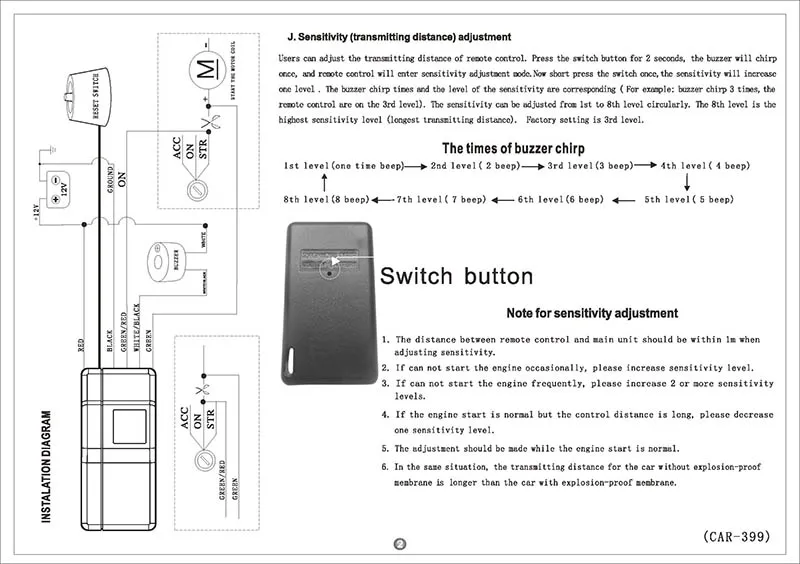 2.4GHz RFID Portable Immobilizer Wireless Engine Automatic Lock Car Alarm System Anti-Hijacking Circuit Cut Off Device Smart Key - Image 5