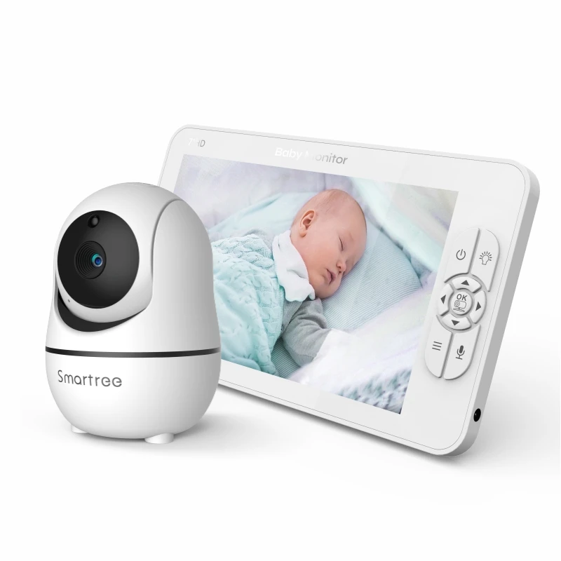 SM70V2 7" 1080P HD Split Screen Video Baby Monitor with two Camera, Hack Proof, Remote Zoom/Pan/Tilt, 4000mAh Battery - Image 4