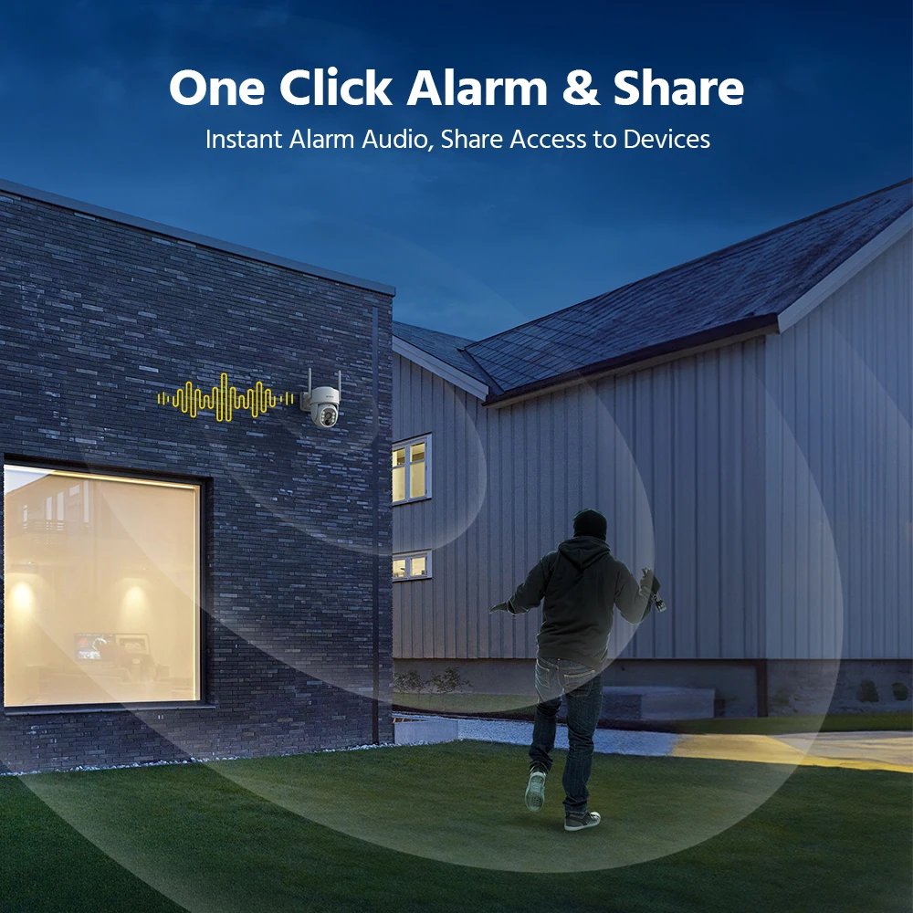 ANNKE 4MP Solar Battery Powered Wireless Security Camera 4MP Color Night Vision 2.4Ghz WiFi PIR Motion Outdoor IP Camera - Image 6