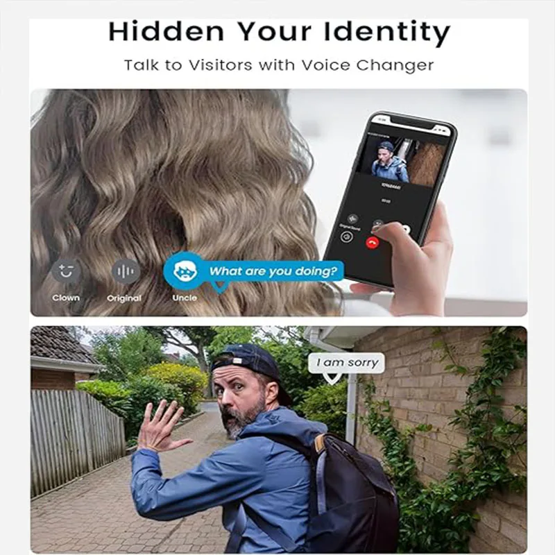 ieGeek 2K Doorbell Camera Wireless -Video Doorbell with Chime Ringer, Smart Wifi Doorbell AI & PIR Motion Detection - Image 4