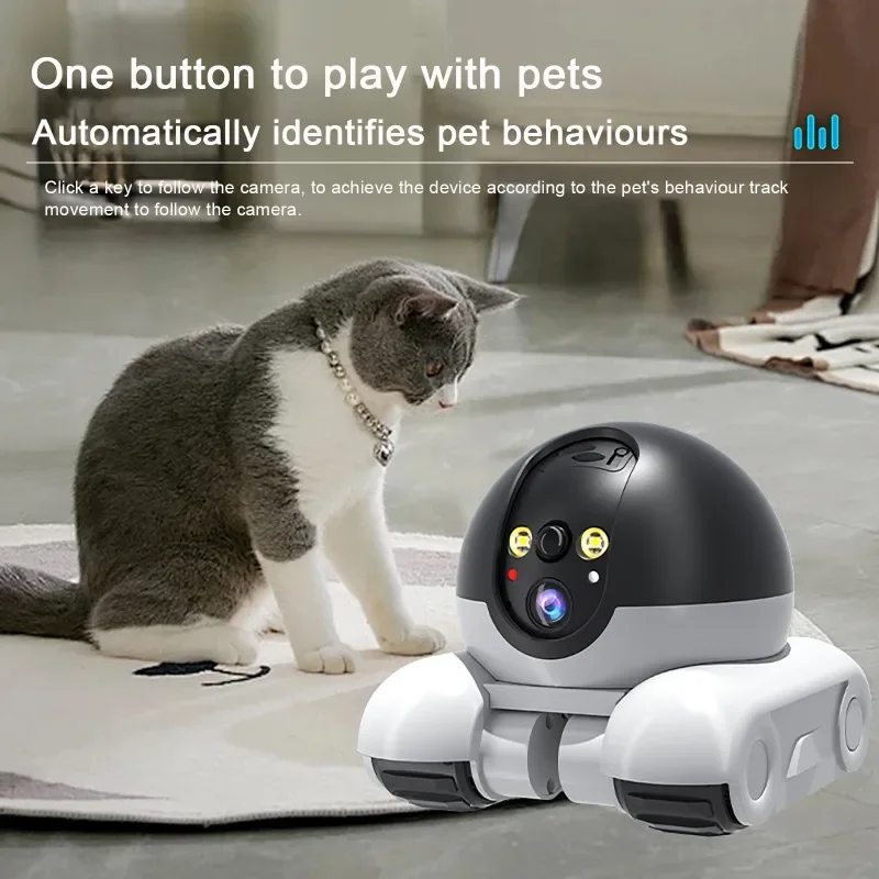WIFI Dual Lens Robot Camera Dual Screen Monitoring 1080P HD PTZ IP Security Surveillance Camera Auto Tracking Baby Pets Monitor - Image 4