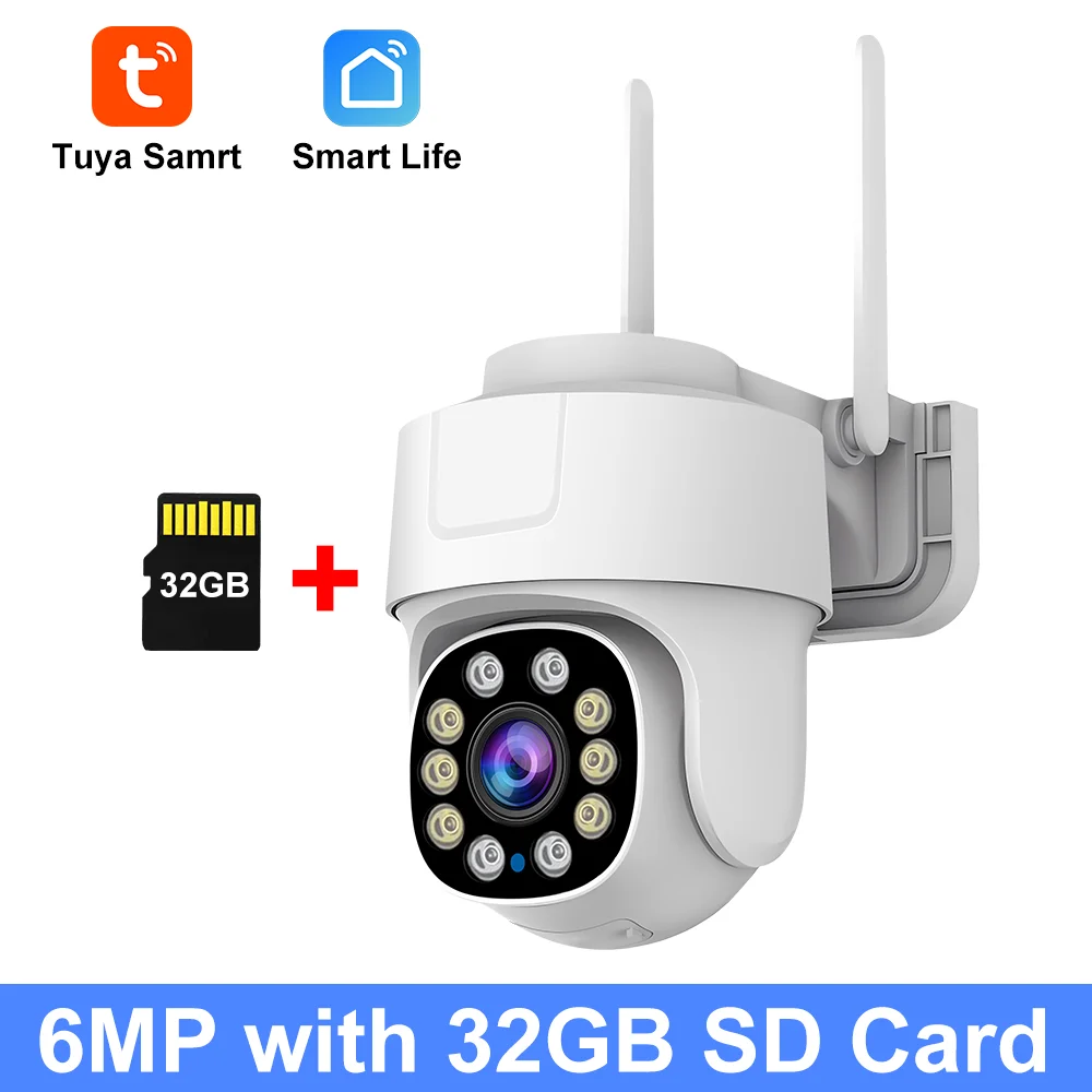 Tuya Smart Wifi PTZ Camera Outdoor Waterproof Security Camera Full Color Night Vision Audio Surveillance Human Motion Detection - Image 10