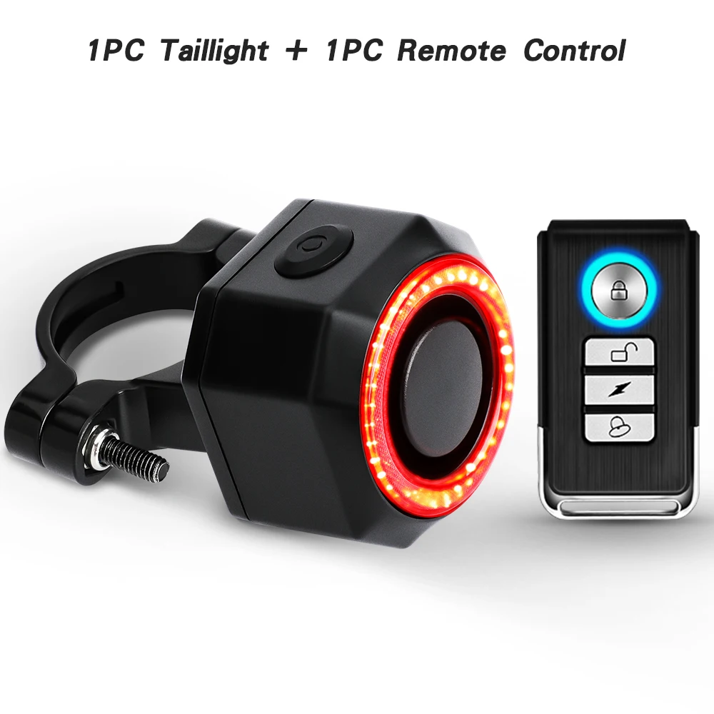 Elecpow Bicycle Burglar Alarm Taillight Waterproof Smart Auto Brake Sensing Tail Lamp Remote Control USB Charge Bike Rear Light - Image 8