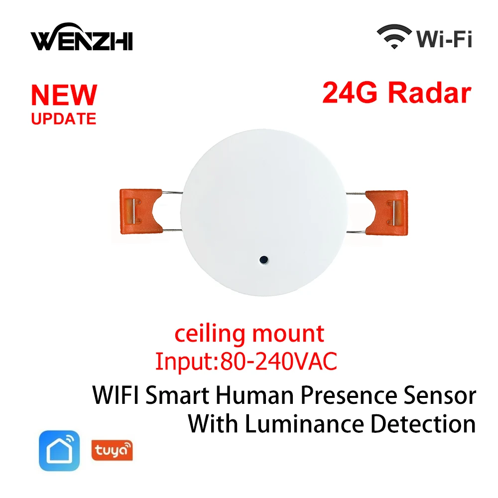 ZigBee Wifi MmWave Human Presence Motion Sensor With Luminance/Distance Detection 5/110/220V Tuya Smart Life Home Automation - Image 12