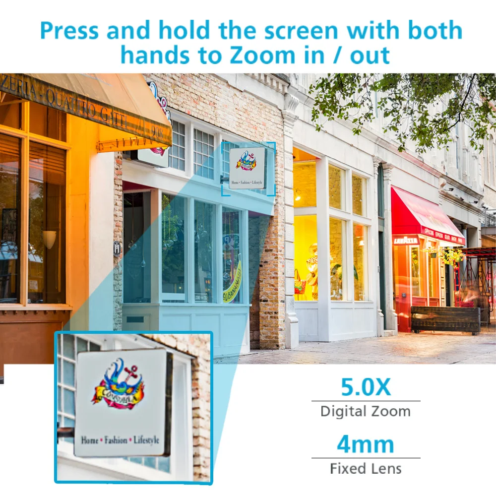 4K 8MP Security Camera 5X Zoom Dual Lens Dual Screen Outdoor WiFi Home Protection 6MP IP PTZ CCTV Video Surveillance Camera - Image 4