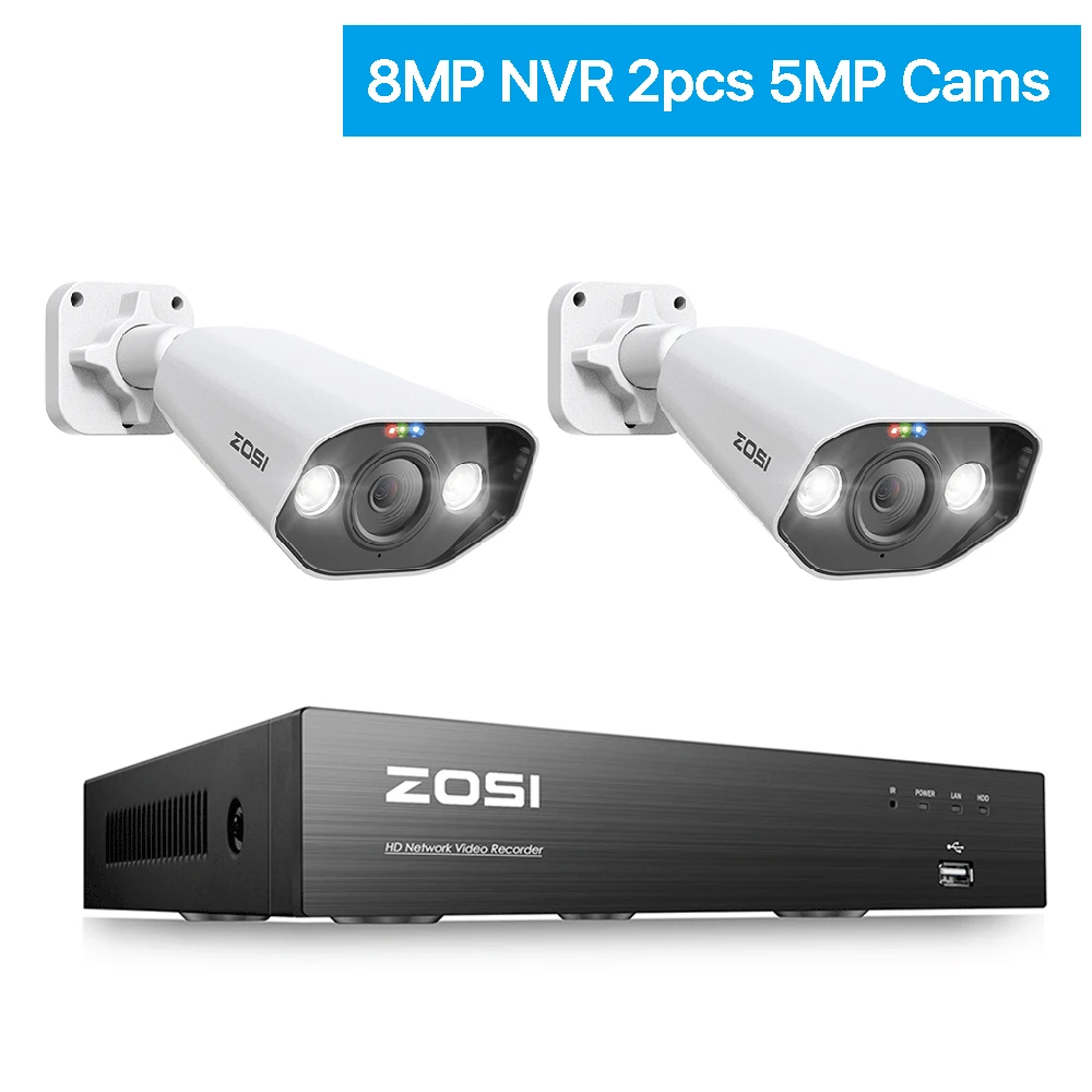 ZOSI 8CH POE Video Surveillance Kit 4K 8MP 5MP Super HD Outdoor IP Cameras AI Starlight Night Vision CCTV Security Camera System - Image 11