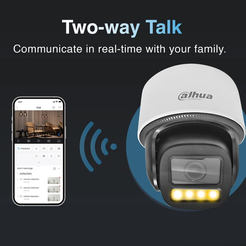 Dahua 8MP WizColor Active Deterrence PT Camera IPC-PT2849C1-S-PV-PRO Smart Ai 4K Perimeter Protection Auto Tracking Two-way Talk - Image 4