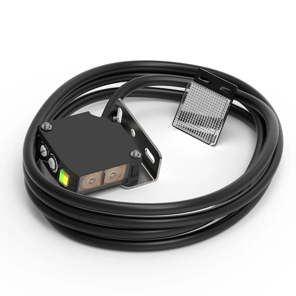 GTRIC Photoelectric Sensor E3JK-RR12 Retro-reflective 24-240V DC/AC Universal Relay Output Square Optical Photoelectric Switch - Image 2