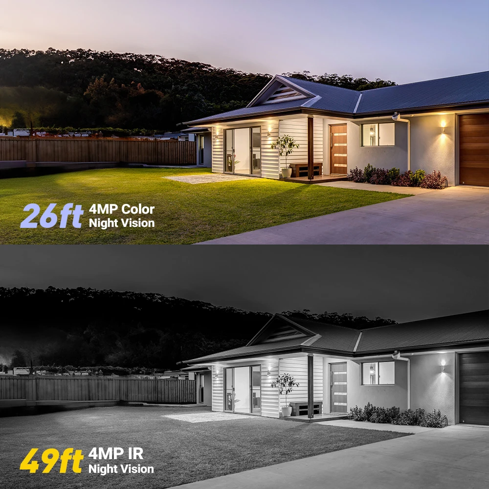 ANNKE 4MP Solar Battery Powered Wireless Security Camera 4MP Color Night Vision 2.4Ghz WiFi PIR Motion Outdoor IP Camera - Image 3