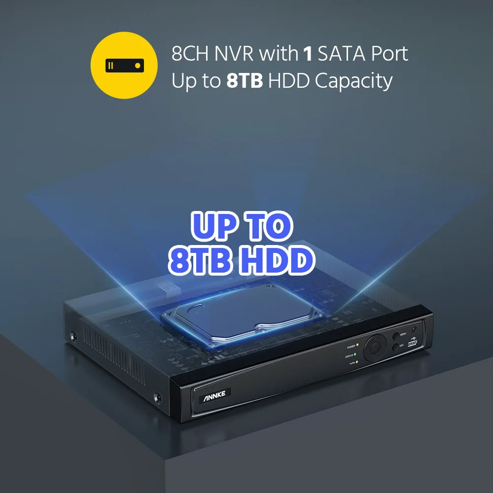ANNKE 8CH 16CH 12MP POE Video Recorder H.265+ NVR Video Surveillance Security For 2MP 4MP 5MP 6MP 8MP/4K 12MP IP POE Camera - Image 6