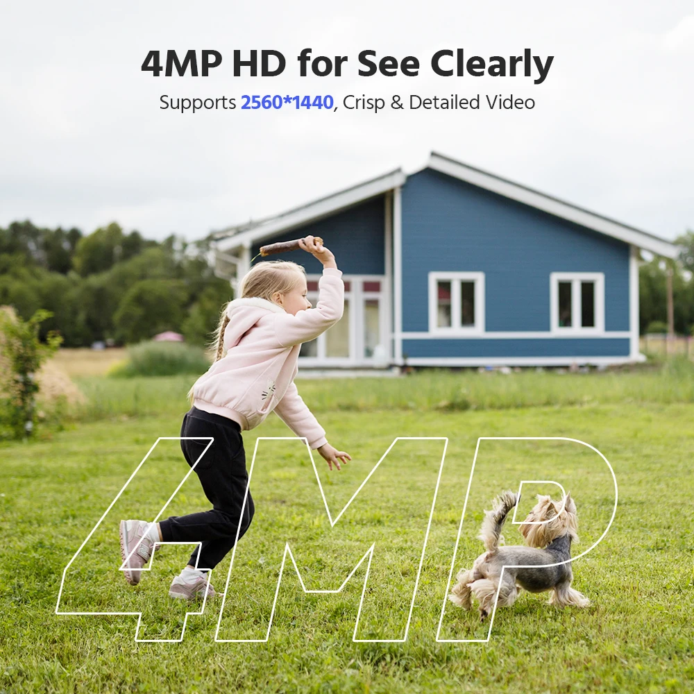 ANNKE 4MP Solar Battery Powered Wireless Security Camera 4MP Color Night Vision 2.4Ghz WiFi PIR Motion Outdoor IP Camera - Image 2