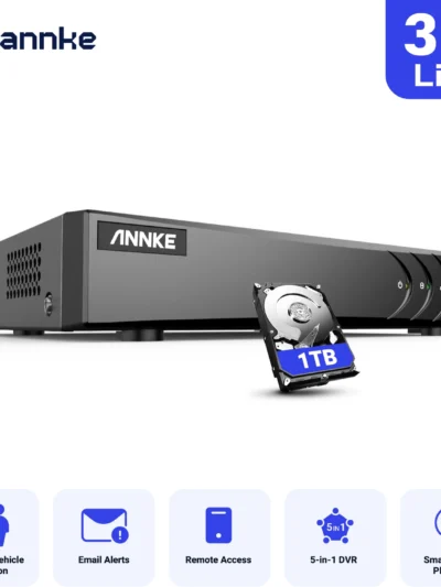 ANNKE 3K 5MP Lite 8CH HD Video Surveillance DVR 5IN1 TVI/AHD/CVI/CVBS/IPC Digital Recorder For 2MP 3MP 5MP IP CCTV Cameras