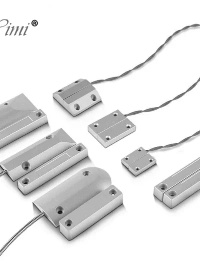 NC Door Sensor Metal Wired Roller Shutter Door Magnetic Contact Reed Switch for Security Alarm System