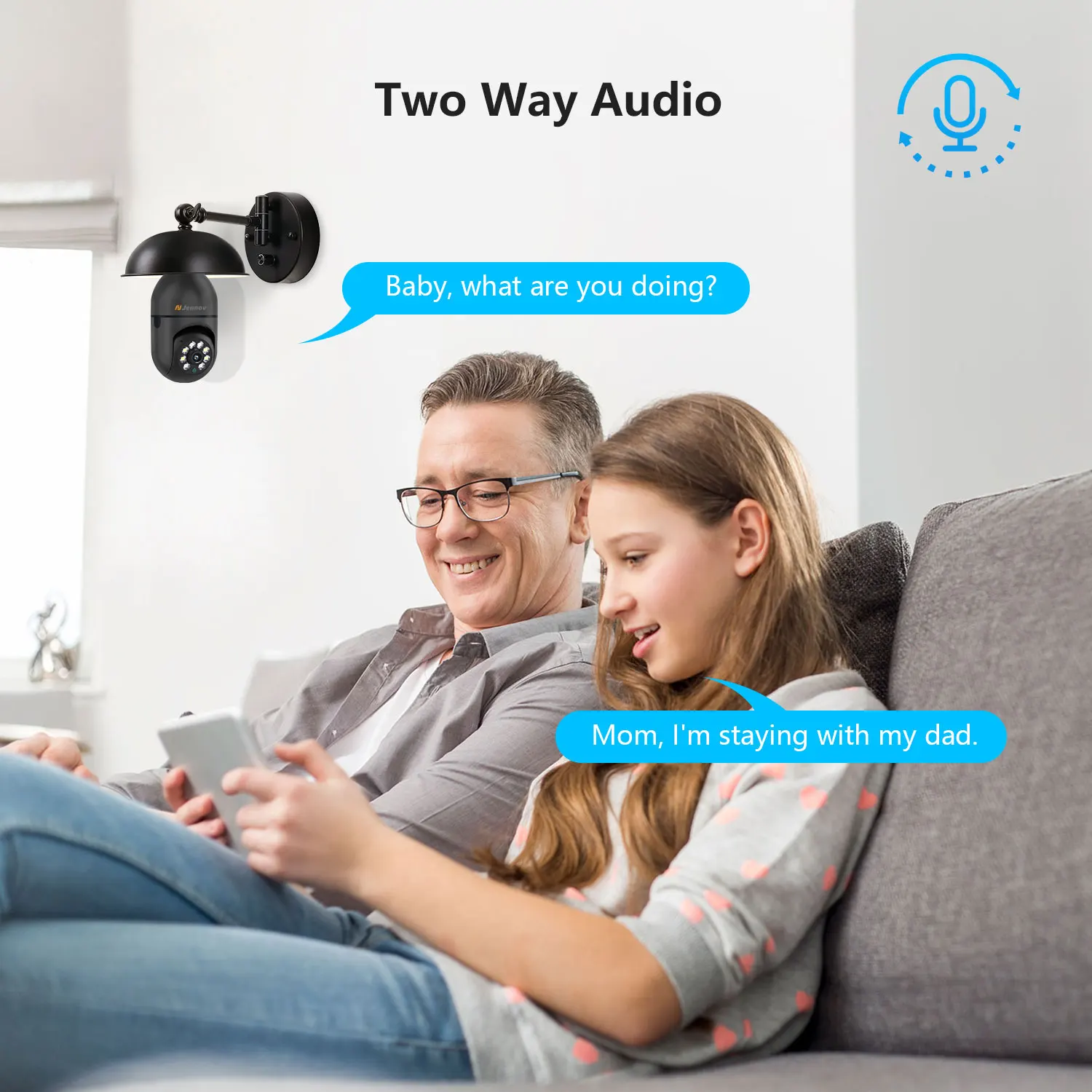 Jennov 2Pcs 2K WiFi Light Bulb Security Camera Wireless Outdoor - Cameras for Home Security Outside, Light Socket Indoor Camera - Image 6