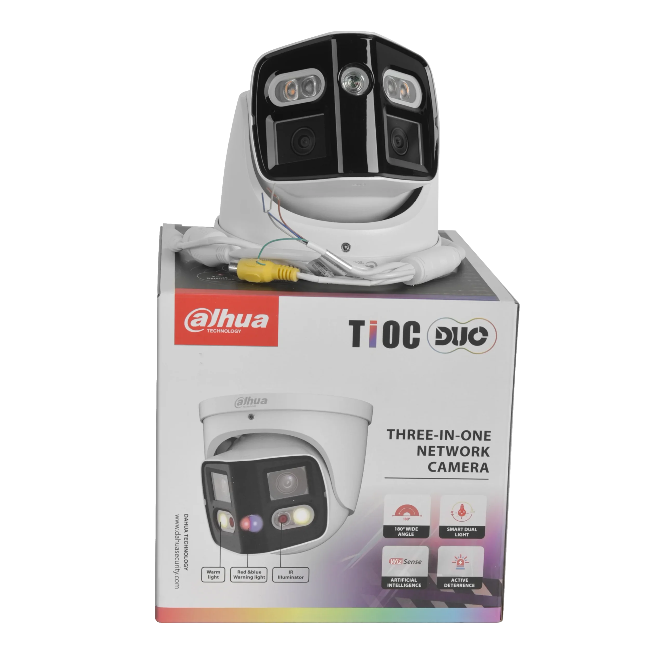 Dahua IPC-PDW3849-A180-AS-PV 2x4MP 180° TiOC Duo Splicing Fixed-focal Eyeball WizSense Network Camera Sound&Light Two-way-Audio - Image 5