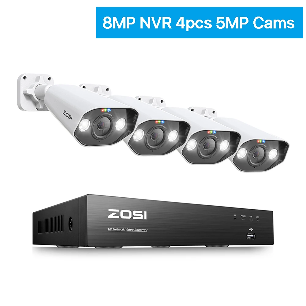 ZOSI 8CH POE Video Surveillance Kit 4K 8MP 5MP Super HD Outdoor IP Cameras AI Starlight Night Vision CCTV Security Camera System - Image 12
