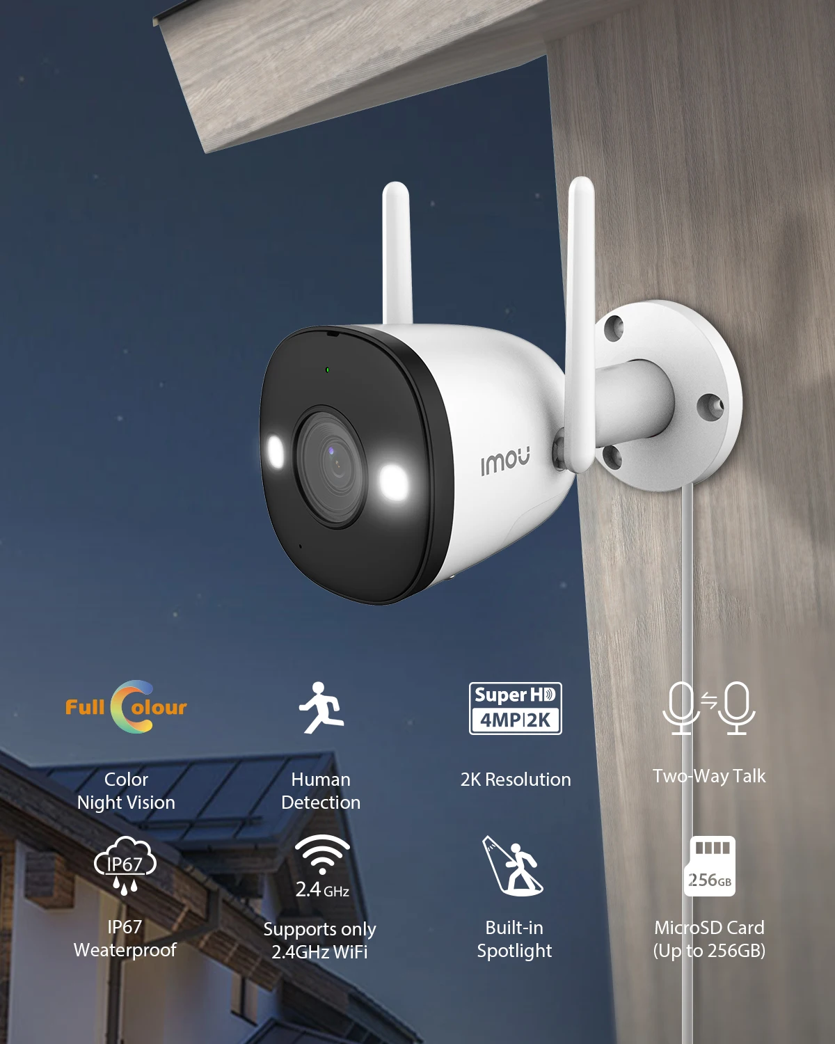 IMOU Clearance Indoor Outdoor Camera Wi-Fi IP Security Surveillance Ranger SE/Cue 2C/Cruiser 2C/Bullet 2/Web cam - Image 8