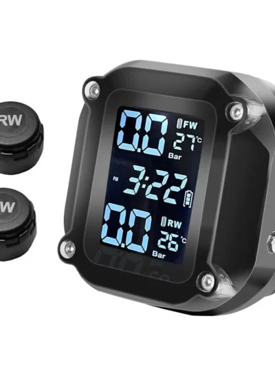 Motorcycle Wireless Tire Pressure Detector Motorcycle Tire Pressure Monitor M5 Combination Digital Display External Motorcycle W
