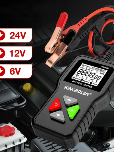 BM550 Car Battery Tester Tools 6V12V24V Automotive Diagnostic Tools 100-2000 CCA Tester 2Ah-220Ah Battery Analyzer Tool PK KW208