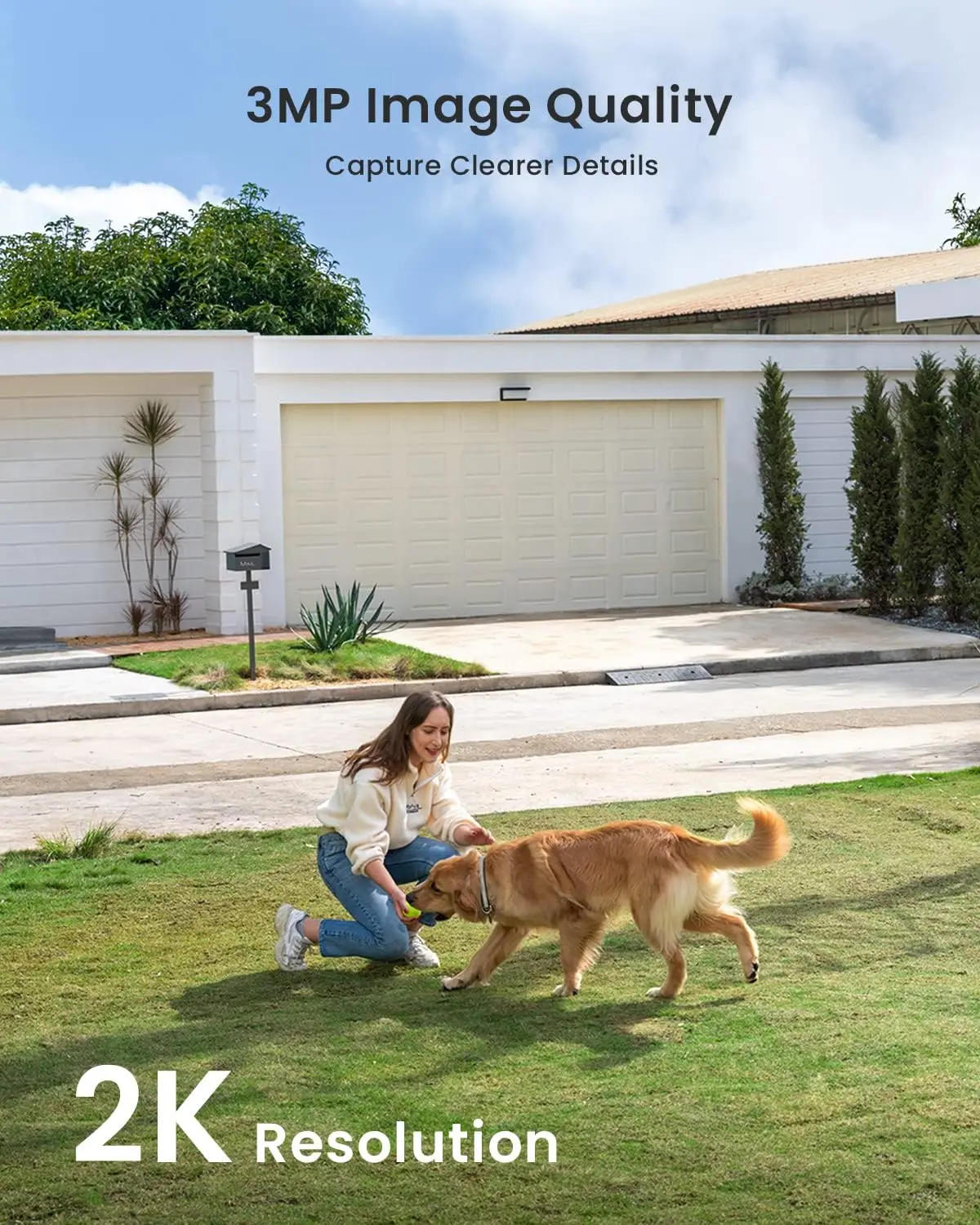 ieGeek 2K Wireless Security Camera Outdoor Colorful Night Vision, Rechargeable Battery CCTV Camera Systems, WiFi Home - Image 2