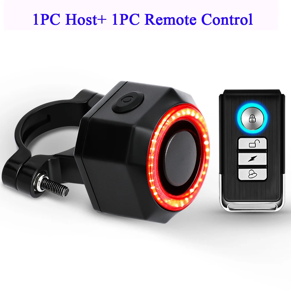 New Bicycle Alarm Taillight Waterproof Smart Auto Brake Sensing Tail Lamp Remote Control USB Charge Bike Rear Light - Image 7