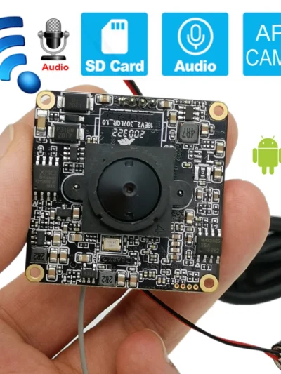 5MP 2MP 1080P HD Onvif P2P Size 38*38mm Audio Wireless IP Camera Module Mini Wifi SD Card Slot Camhi Home Security Camera System