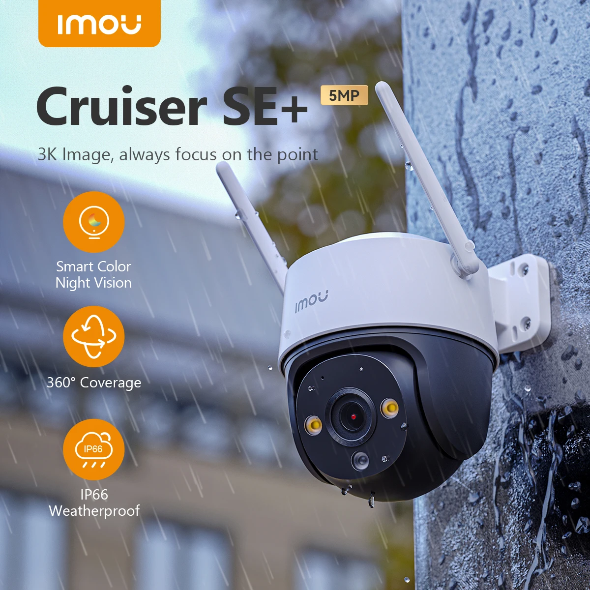 IMOU 11MP Multi Lens WiFi Security Cameras Outdoor PTZ Video Cam Auto Tracking AI Human/Vehicle Detection Colorful Night Vision - Image 7