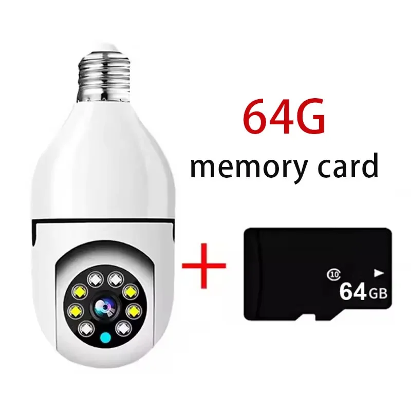 8MP E27 Bulb Surveillance Camera Wifi IP PTZ CCTV Camera 10X Zoom Color Night Vision Human Tracking Security Baby Monitor Cam - Image 9