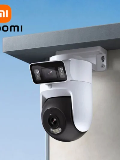 XIAOMI New Outdoor Camera 4 Dual Camera Version，360° 5MP 3K，Audible Visual Alarm，Two-Way Audio，IP66，Chinese Version With Adapter