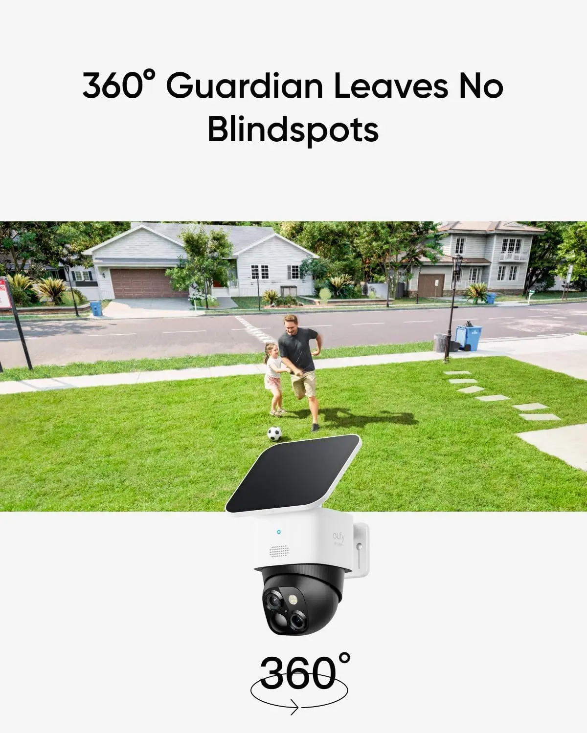 Renewed eufy Security SoloCam S3(S340), Solar Security Camera, Wireless Outdoor Camera, 360 Degree Pan & Tilt Surveillance - Image 4