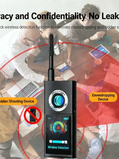 GPS Signal Detector Full Touch Screen Infrared Scanner Hidden Camera Anti-theft Anti-displacement AI Smart Night Vision Alarm