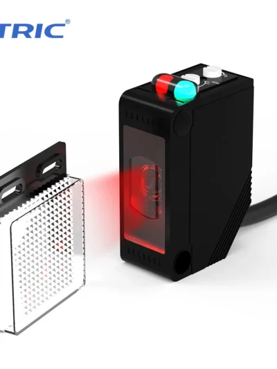 GTRIC E3Z-B61 Photoelectric Sensor Retro-reflective Sensing Distance 4M NPN PNP10-30VDC Square Photo Switch With Bracket