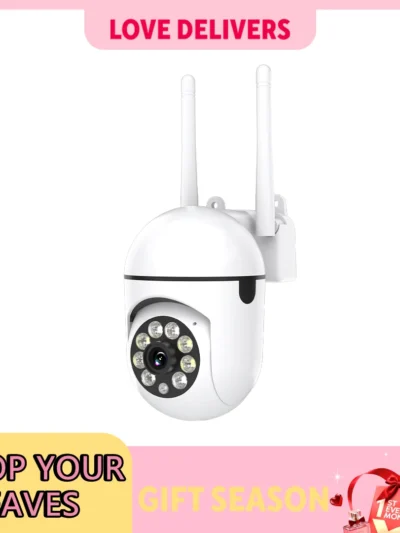 BoyKeep 1080P WiFi Bulb Surveillance Camera Color Night Vision Motion Tracking Indoor Outdoor Security Monitor Camera Y108