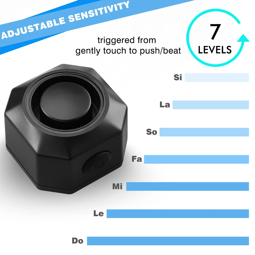 USB Charge Bike Alarm Wireless Bicycle Vibration Motion Sensor Alarm Remote Control Motorcycle Alarm Security Protection - Image 6