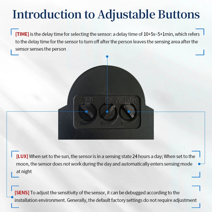 12V Motion Sensor 220V 110V Light Switch PIR Movement Detector Automatic Infrared Indoor Outdoor LED Motion Sensor Smart Switch - Image 2