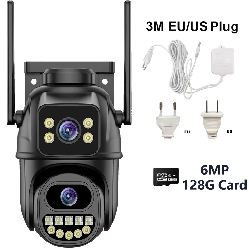 4K 8MP Security Camera 5X Zoom Dual Lens Dual Screen Outdoor WiFi Home Protection 6MP IP PTZ CCTV Video Surveillance Camera - Image 8