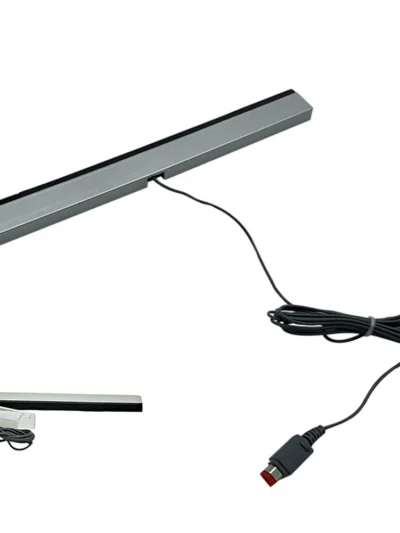 Wired Infrared Motion Sensor Bar with Extension Cord for Nintendo Wii and Wii U Console Gaming Experience