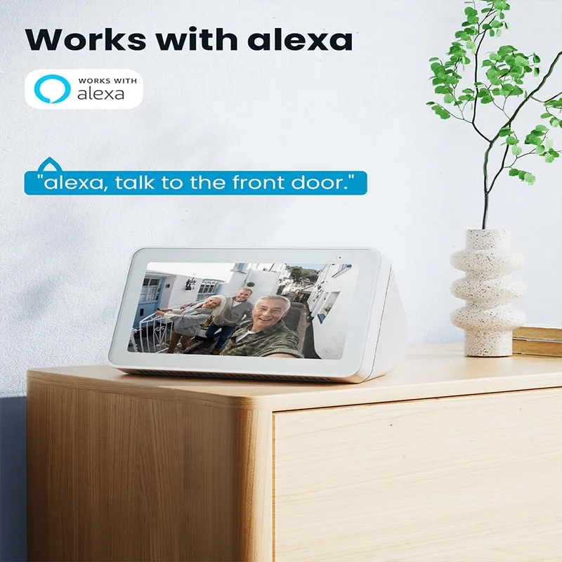 ieGeek Video Doorbell Wireless with Chime 2K HD Doorbell Camera, Smart Home Security Door Bell Voice Message and Changer - Image 2