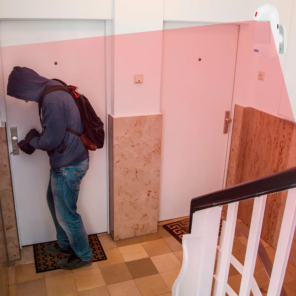 KERUI Wireless PIR Motion Sensor Infrared Detector Alarm With Battery For W202 W181 Home Security Alarm System Protection - Image 2