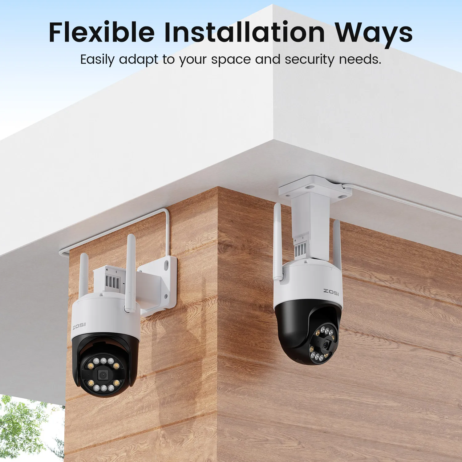 ZOSI C296 5MP/8MP PTZ WiFi 6 Camera Person Vehicle Package Detect Wireless CCTV Video Surveillance Cam Home Security Protection - Image 6